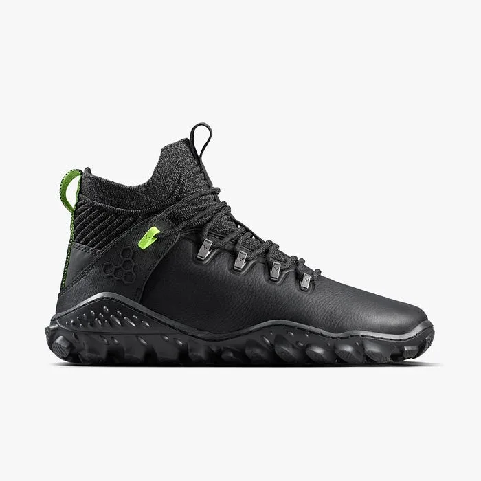 Ботинки Vivobarefoot Magna Forest ESC — женская модель, чёрный с лаймовым — фото 1 из 8