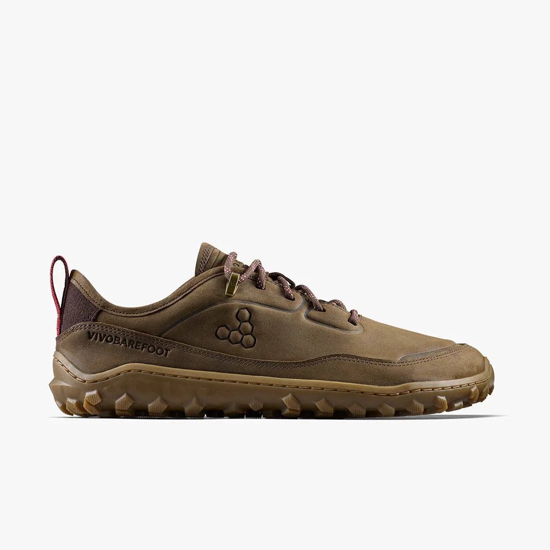 Кроссовки Vivobarefoot Tracker Leather AT Low II — мужская модель, коричневый